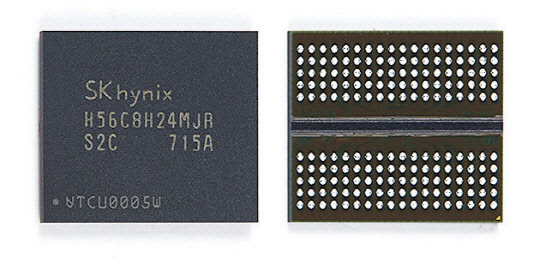 SK하이닉스가 지난 4월 개발한 16Gbps 20나노급 8Gb GDDR6. SK하이닉스 제공